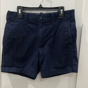 J. Crew Dark Blue Flat Front Men's Shorts